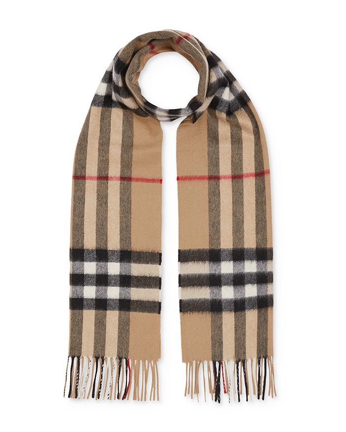 Shop Burberry The Classic Check Cashmere Scarf