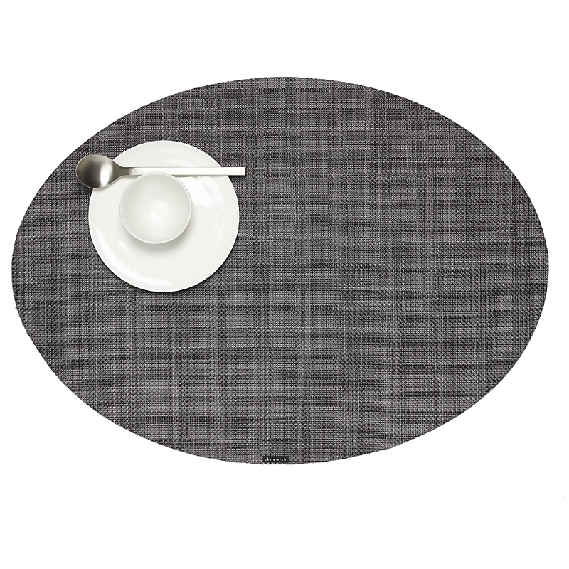 CHILEWICH MINI BASKETWEAVE OVAL PLACEMAT