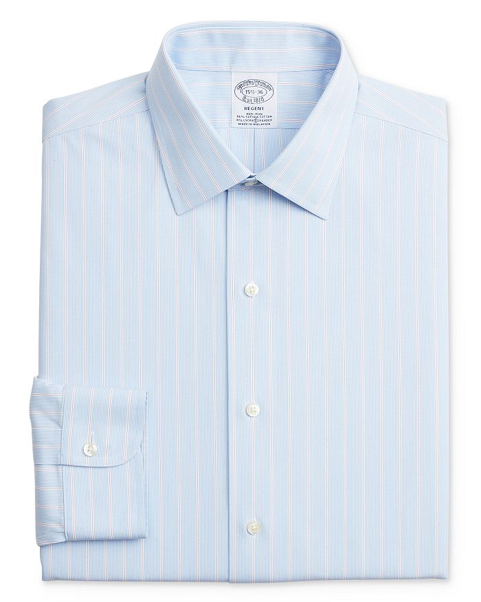 Brooks Brothers Stripe Classic Fit Dress Shirt | Bloomingdale's