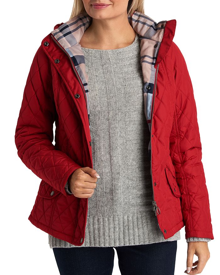 Barbour Millfire Diamond-quilted Jacket - 100% Exclusive In Chilli Red