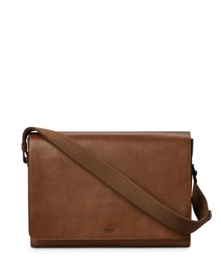 shinola navigator leather messenger bag