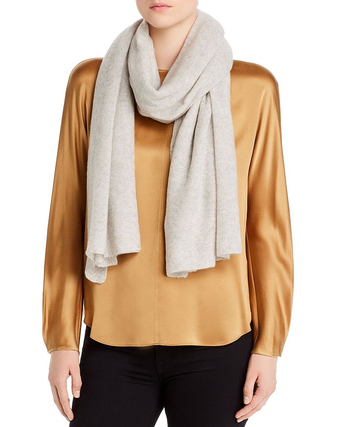 C By Bloomingdale's Oversized Cashmere Wrap - 100% Exclusive In Light Heather Grey