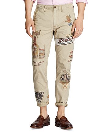 Polo Ralph Lauren Straight Fit Graphic Chino Pants | Bloomingdale's