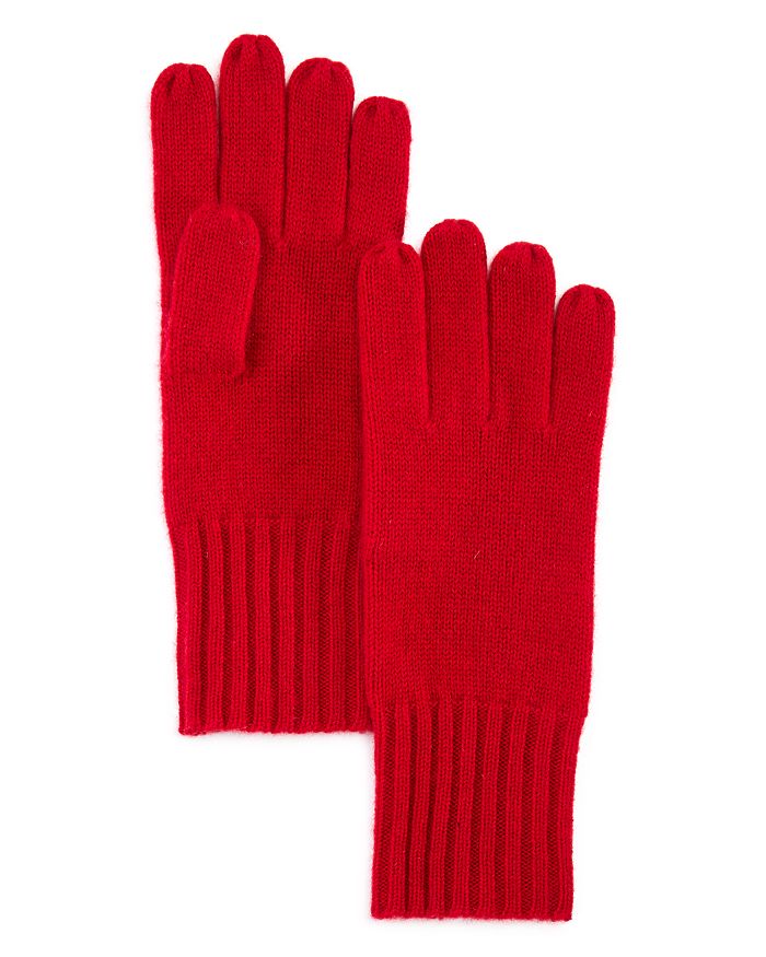 C By Bloomingdale's Cashmere Gloves - 100% Exclusive In Cherry