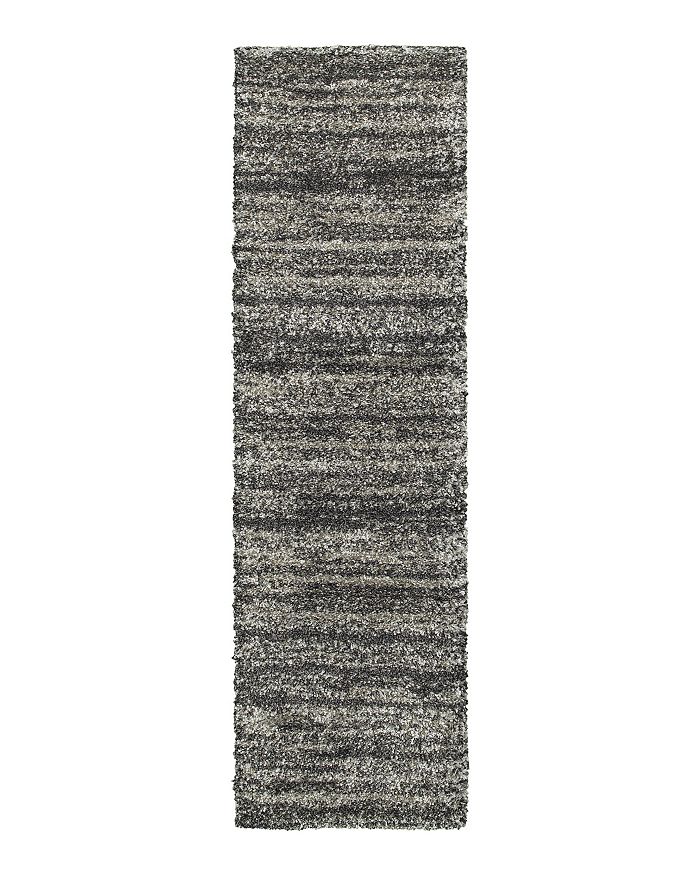 Oriental Weavers Henderson Shag 5993e Runner Rug, 2'3 X 7'6 In Gray/charcoal