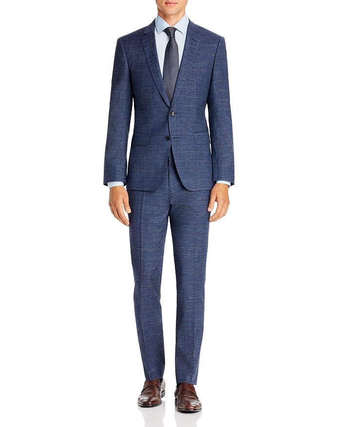 Hugo Boss Men's Glenn Plaid Slim-fit Two-piece Suit In Blue