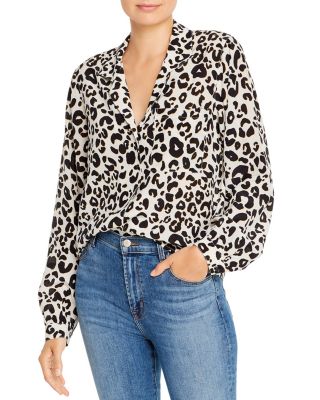 anine bing leopard sweater