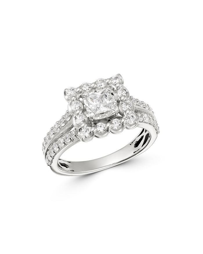 Bloomingdale's Diamond Engagement Ring In 14k White Gold, 1.50 Ct. T.w. - 100% Exclusive