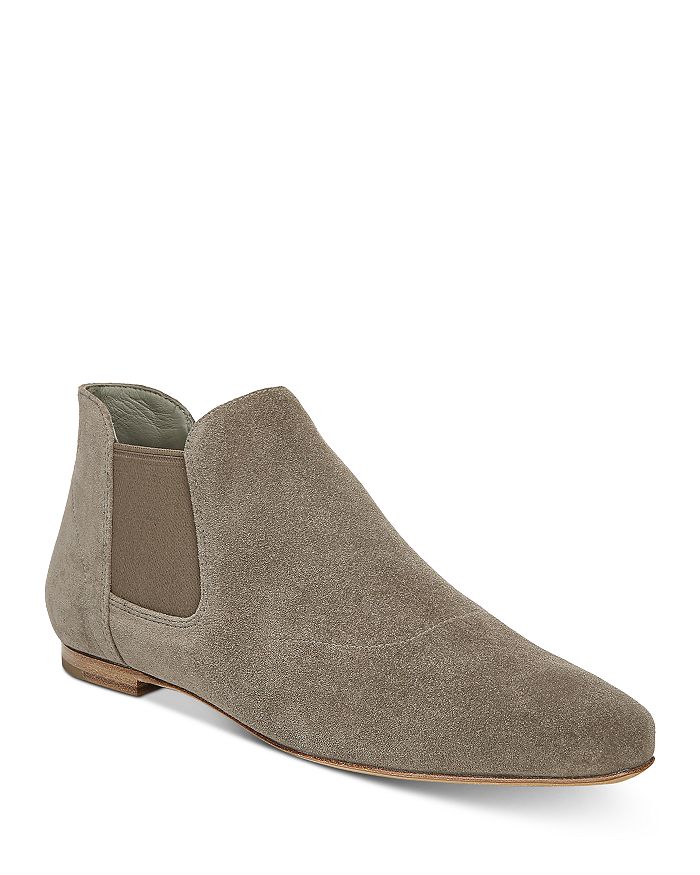 Vince Women's Camrose Leather Ankle Booties In Flint Suede
