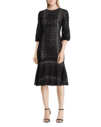 Ralph Lauren Eyelet Lace Drop Waist Dress Bloomingdale S