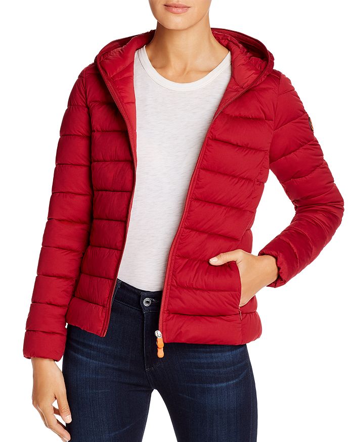 SAVE THE DUCK HOODED PACKABLE SHORT PUFFER COAT,S3666W-SOLD9
