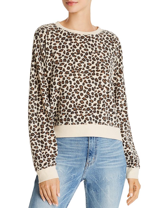 Z supply leopard sweatshirt hotsell
