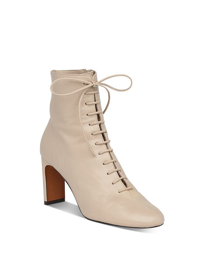Whistles Women's Dahlia Lace-up Boots In Stone