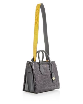 MCM Neo Milla Medium Croc-Embossed Leather Tote | Bloomingdale's