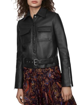 maje leather jacket