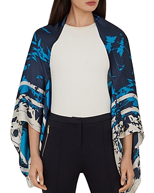 TED BAKER PPAULA BLUEBELL SILK CAPE SCARF,WXV-PPAULA-XC9W
