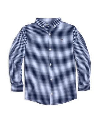 Vineyard Vines Boys' Gingham Performance Shirt - Little Kid, Big Kid