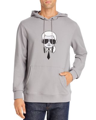 karl lagerfeld logo hoodie