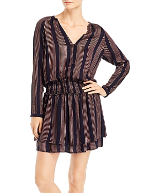 Rails Jasmine Striped Smocked Dress In Midas Stripe