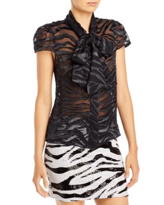 Alice and Olivia - Jeannie Bow-Collar Blouse