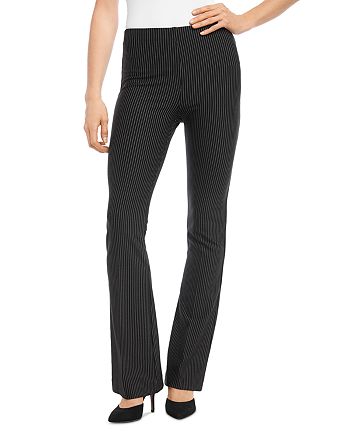 striped bootcut pants