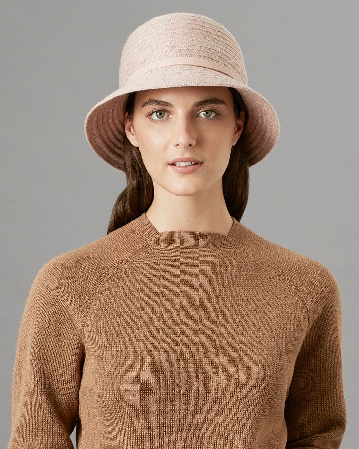 Helen Kaminski Tanilla Cashmere Cloche Hat In Oatmeal/sand