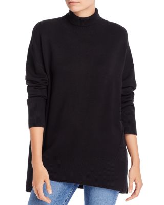 oversized black turtleneck sweater