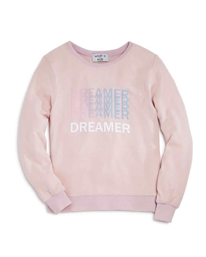 Wildfox Girls' Dreamer Sweatshirt - Big Kid In Rose