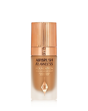 Charlotte Tilbury Airbrush Flawless Foundation In 12.5 Warm (deep Tan With Deep Yellow Undertones)