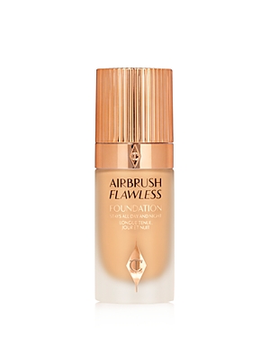 Shop Charlotte Tilbury Airbrush Flawless Foundation In 7.5 Warm (medium Tan With Yellow Olive Undertones)