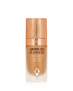 Shop Charlotte Tilbury Airbrush Flawless Foundation In 11 Warm (tan With Golden Yellow Undertones)