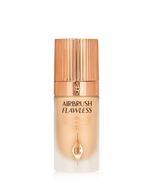 Shop Charlotte Tilbury Airbrush Flawless Foundation In 5.5 Warm (medium With Yellow Olive Undertones)