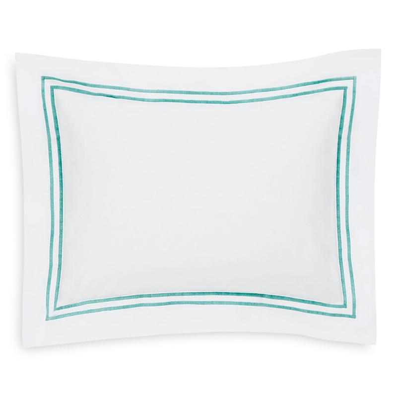 Sferra Grande Hotel Boudoir Sham In White/aqua