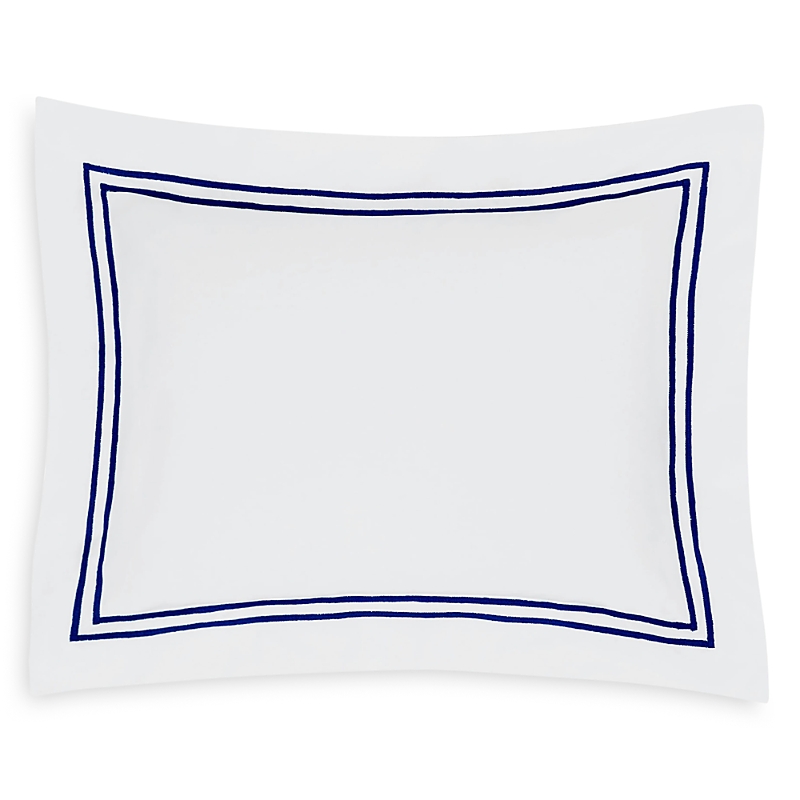 Sferra Grande Hotel Boudoir Sham In White/navy Blue