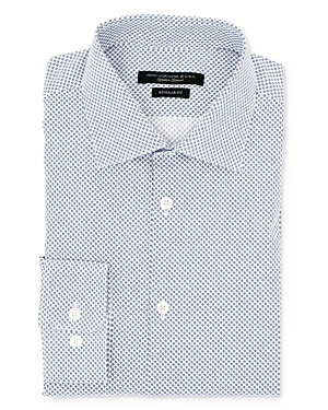 John Varvatos Spiral Print Wrinkle-Resistant Regular Fit Dress Shirt In ...