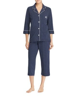 Bingham Knits Cotton Jersey Cropped PJ Set