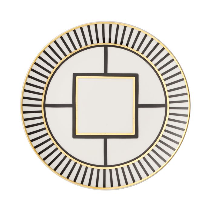 Villeroy & Boch Metro Chic Salad Plate Stripe Rim In Multi