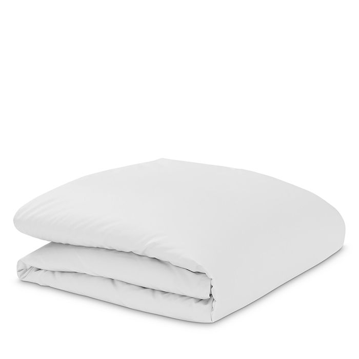 Riley Home Solid Sateen Duvet Cover, King In White
