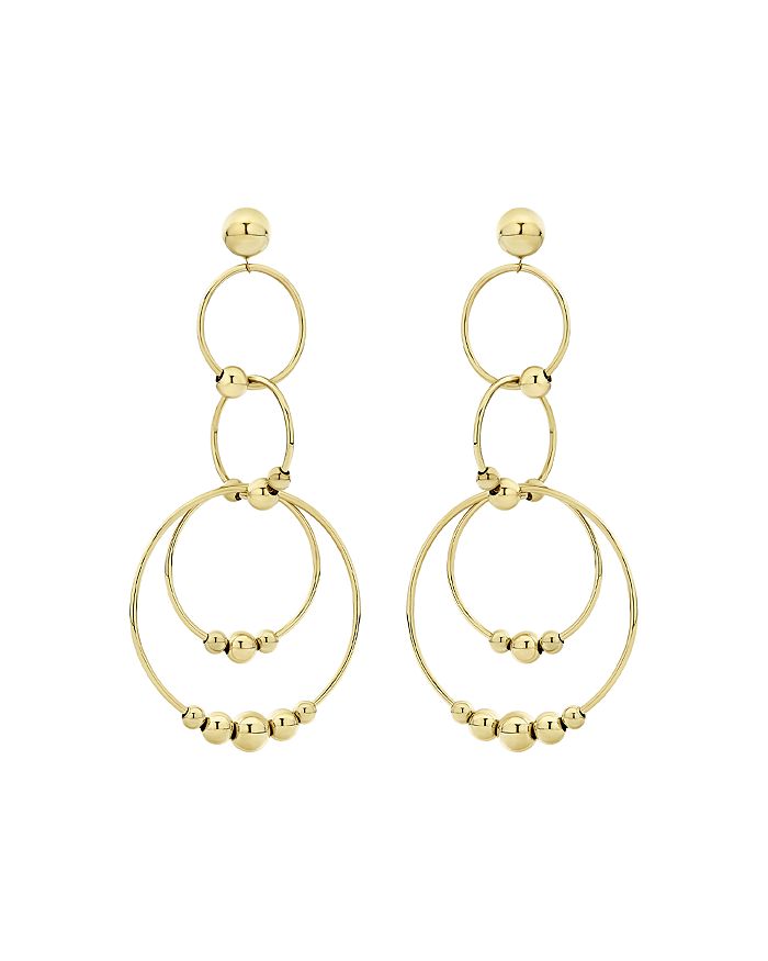 Shop Lagos 18k Yellow Gold Caviar Gold Chandelier Earrings