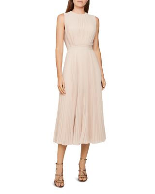 reiss pleated dress