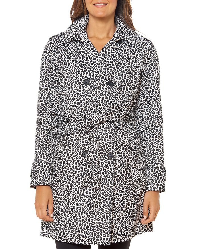Kate spade hotsell leopard trench coat