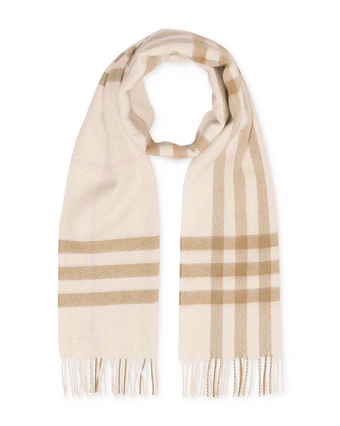 BURBERRY GIANT CHECK CASHMERE SCARF,8020814