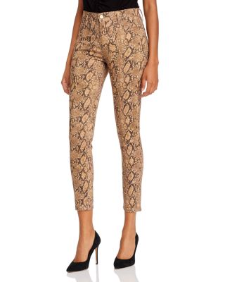 Frame Le High Skinny Crop Coated Python Print High Rise online Skinny Jeans Size 25