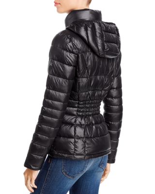 calvin klein mid length side knit packable jacket