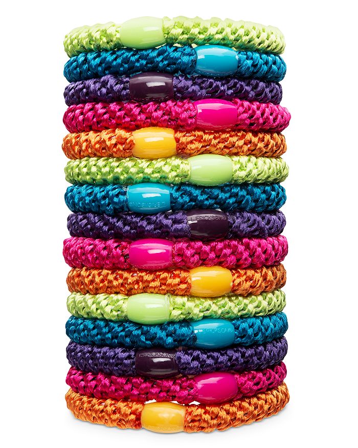 The Finest Accessories L. Erickson Hair Ties, Set Of 15 In Candy Pack