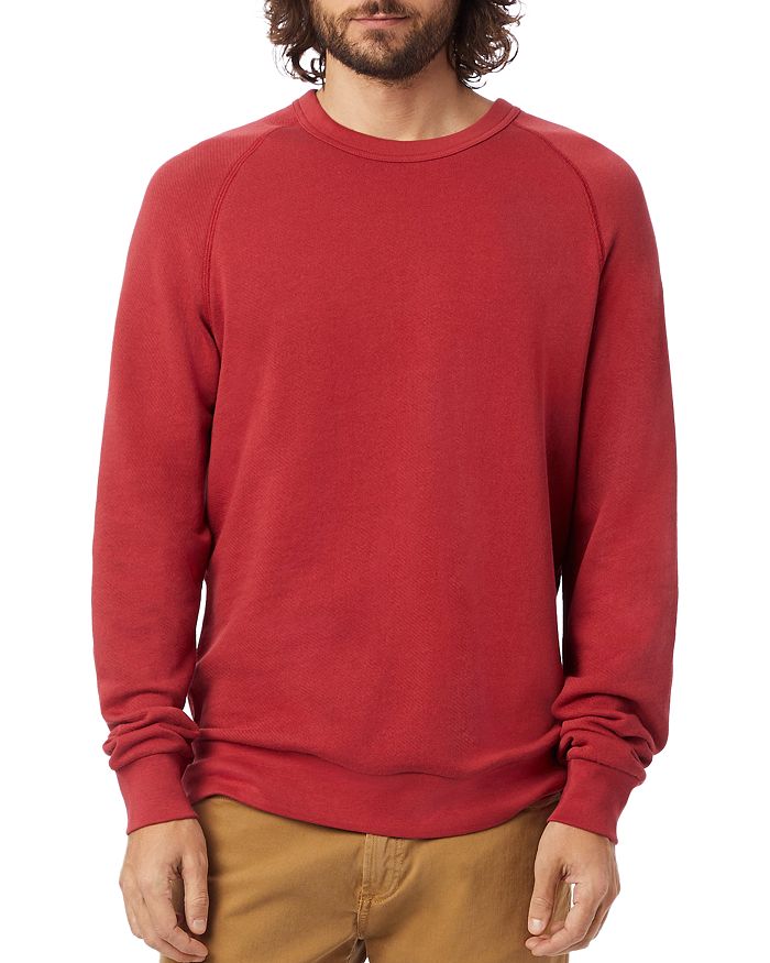 Alternative Washed-terry Champ Sweatshirt In Faded Red