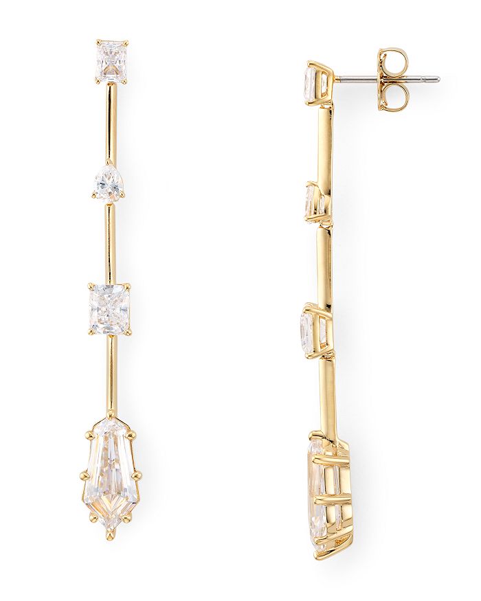 Nadri Eliza Linear Drop Earrings In Gold
