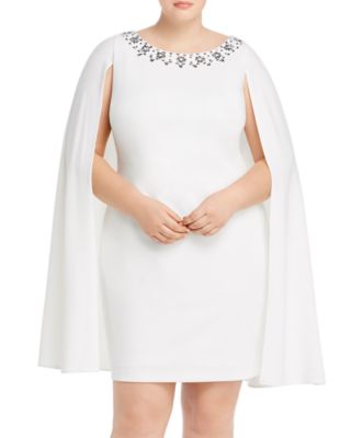 adrianna papell cape dress