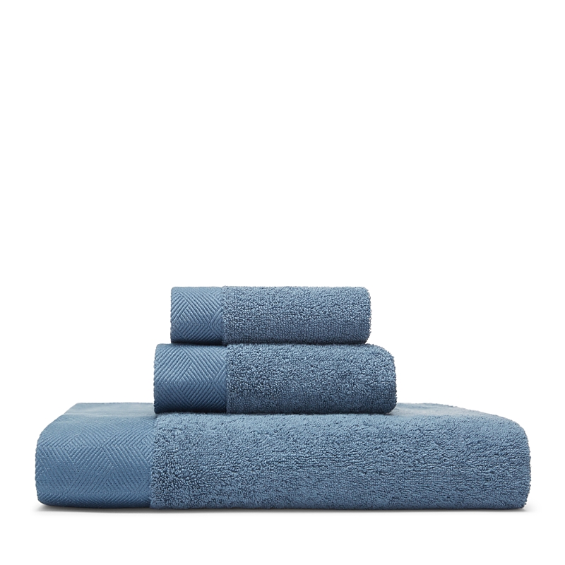 Frette Diamond Bordo Hand Towel In Midnight Blue