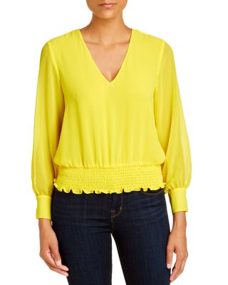 1.STATE - Smocked-Waist Blouse